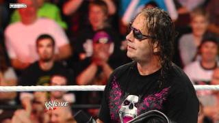 Raw  Bret Hart confronts WWE Champion Alberto Del Rio [upl. by Enar]