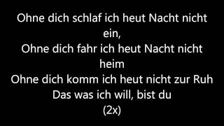 Ohne Dich Münchner Freiheit lyrics [upl. by Lisabet]