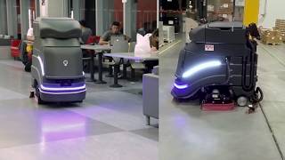 Avidbots Neo the Autonomous Floor Cleaning Robot Navigating Facilities [upl. by Rapsac]