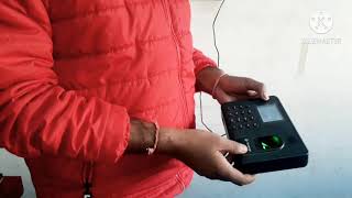 How to reset biometricAttendance machine password [upl. by Isidora]