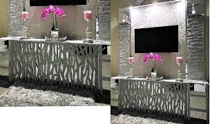 BEDROOM ENTERTAINMENT CENTER DIY  ROOM DECOR ON A BUDGET [upl. by Paulita]