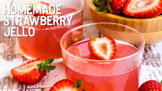 Homemade Strawberry Jello [upl. by Hassadah]