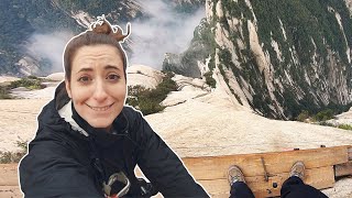 Most DANGEROUS Hike in the World Huashan Plank Walk [upl. by Diana]