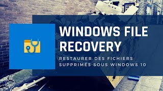 Tutoriel Windows File Recovery sur Windows 10 [upl. by Llerrem]