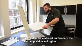 Humanscale Quickstand Eco Installation Video [upl. by Eeruhs]