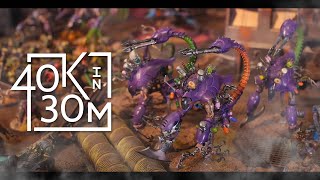 Warhammer 40k Battle Report Drukhari VS Orks [upl. by Socem848]