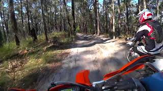 Neerim South dirt bike riding  Car park track [upl. by Elly543]