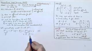 Generalised Least Squares GLS Theory [upl. by Euphemie]