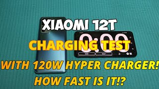 Xiaomi 12T 120W Battery Charging [upl. by Edie]