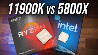 Intel i911900K vs AMD Ryzen 7 5800X  Best 8 Core CPU [upl. by Nylrac]