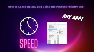 Windows 11 How to Speed up ANY App using the Process Priority Tool in the Task Manager 2021 [upl. by Icam]