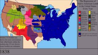 The Loss of Native American Lands Within the US Every Year [upl. by Arrio]