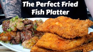 How To Fry Fish Like a Pro Plus My Favorite Potato Recipe Ever  Fathers Day Fish Fry [upl. by Zeuqirdor]