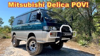 Mitsubishi Delica L300 4X4 Turbo Diesel  POV Drive Off Road [upl. by Eiramanad]