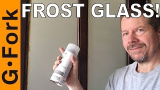 How to Frost Glass  Frosted Glass Spray Paint  GardenFork [upl. by Ailama]