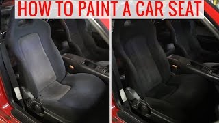 DIY painting car seats to change the color  Howto tips and precautions [upl. by Trixy]