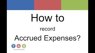 How to record Accrued Expenses [upl. by Descombes204]