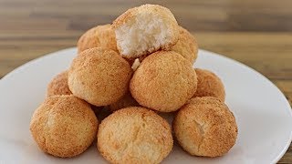 3Ingredient Coconut Cookies Recipe [upl. by Ainet9]