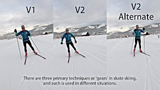 Three Basic Skate Ski Techniques Explained [upl. by Procora]