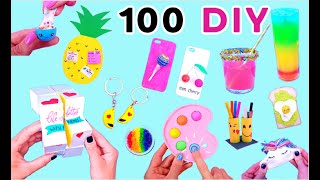 100 DIY  EASY DIY PROJECTS YOU CAN DO AT HOME IN 5 MINUTES  Pop It Fidget Toys Room Decor amp more [upl. by Ahsaela134]