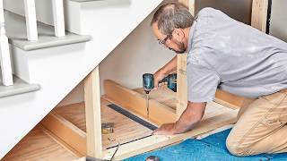 How to Build Under Stair Storage Drawers [upl. by Waneta]