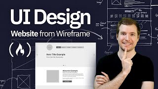 UI Design Tutorial  Website From Wireframe [upl. by Eelasor]