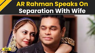 Shattering Decision AR Rahman On Separation From Saira Banu After 29 Years [upl. by Rexfourd]