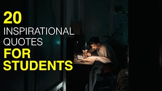 20 STUDY Inspirational Quotes for STUDENTS  Best Motivational Lines For Study [upl. by Yrallam]