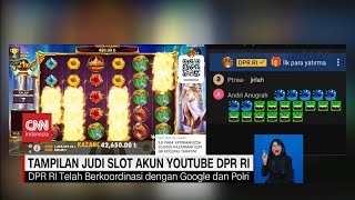 Tampilan Judi Slot Akun Youtube DPR RI [upl. by Andaira]