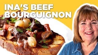 Barefoot Contessa Makes Beef Bourguignon  Barefoot Contessa  Food Network [upl. by Stone]