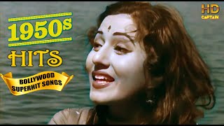 1950s Super Hit Suhaane Bollywood Songs  Top Vintage Video Songs [upl. by Gardener644]