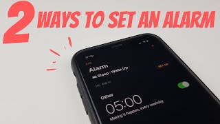 How To Set An Alarm on iPhone 2021 [upl. by Brackett]