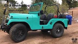 1965 Jeep CJ5 Restoration Full Video [upl. by Rolanda61]