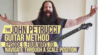 The John Petrucci Guitar Method  Episode 5 4 Different Ways to Navigate a Scale Position [upl. by Akirdna]