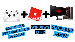 Roblox Xbox One Controller For Windows 10 PC  How to connect Bluetooth or Wired [upl. by Filahk]