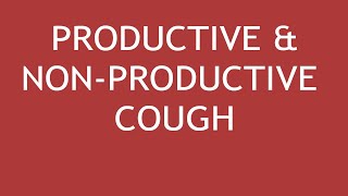 Drugs for Productive and NonProductive Cough  Dr Shikha Parmar [upl. by Deehan]