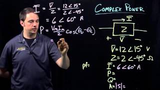 Circuits I Example with Complex Power Calculations [upl. by Maybelle436]