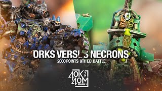 Orks VS Necrons Warhammer 40k Battle Report 2000 Points  The return of Watson [upl. by Alexis]