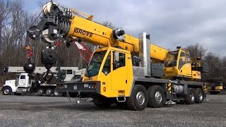 Grove TMS 9000E Truck Crane Ease of Set Up and Features video [upl. by Gokey]