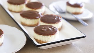 Dulce De Leche Mini Cheesecakes Recipe [upl. by Kcarb609]