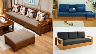 Modern Wooden Sofa Set Design Ideas  Living Room Sofa Design  Wooden Furniture [upl. by Lougheed]