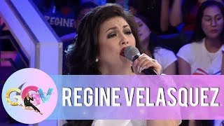 GGV Regine Velasquez sings a few lines from her iconic songs [upl. by Laven]