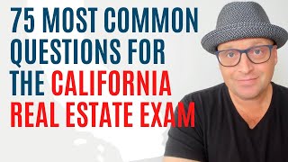 75 California Most Common Real Estate Exam Questions 2023 [upl. by Nesahc]