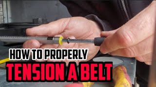 How To Properly Tension A Fan Belt For HVAC [upl. by Elden922]