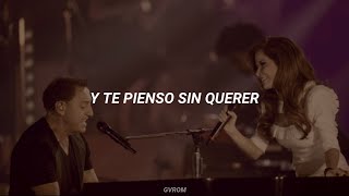 Franco de Vita Gloria Trevi  Te Pienso Sin Querer Letra [upl. by Merceer]