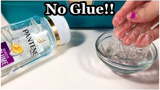 No Glue Shampoo Slime Recipe 💧 How To Make Super Clear No Glue Shampoo Slime [upl. by Church131]