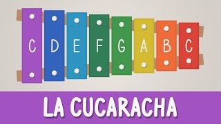 How to play La Cucaracha on a Xylophone  Easy Songs  Tutorial [upl. by Fenn807]