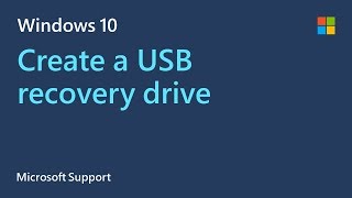 How to make a USB recovery drive in Windows 10  Microsoft [upl. by Nyliac]