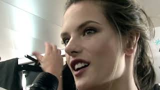 Alessandra Ambrosios beautiful interview while getting dressed [upl. by Yecac]