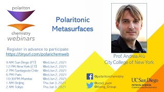 Polaritonic Metasurfaces  Andrea Alù [upl. by Spatz921]